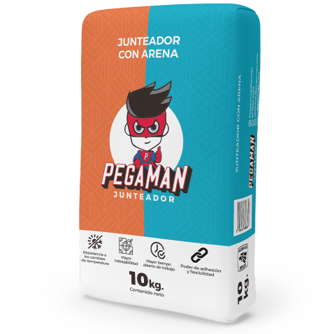 Saco junteador de arena con cemento Portland